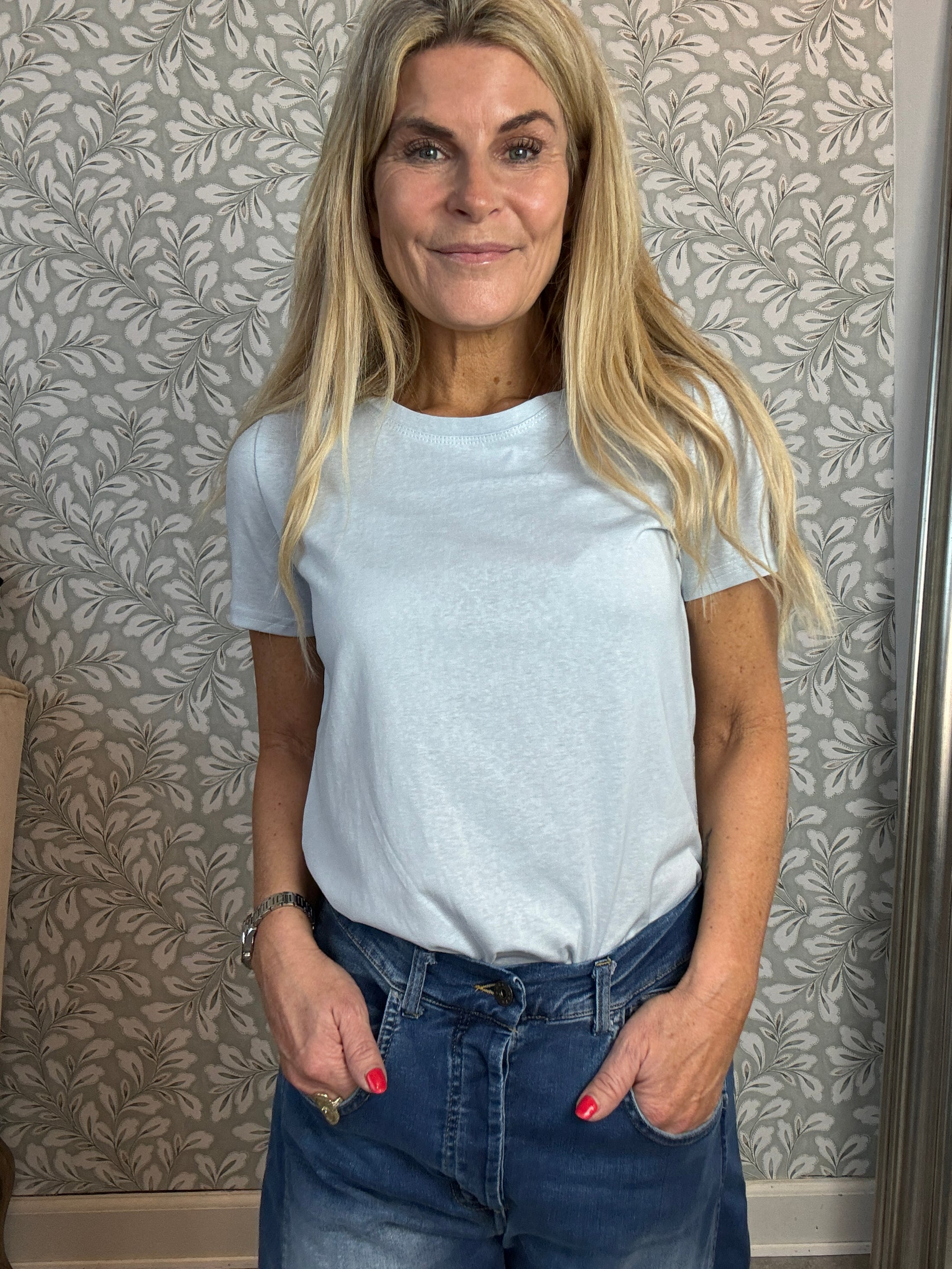 Blue tee