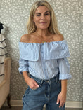 Load image into Gallery viewer, Offshoulder Shirt Blue
