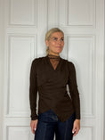 Load image into Gallery viewer, Lace pullover chokolate
