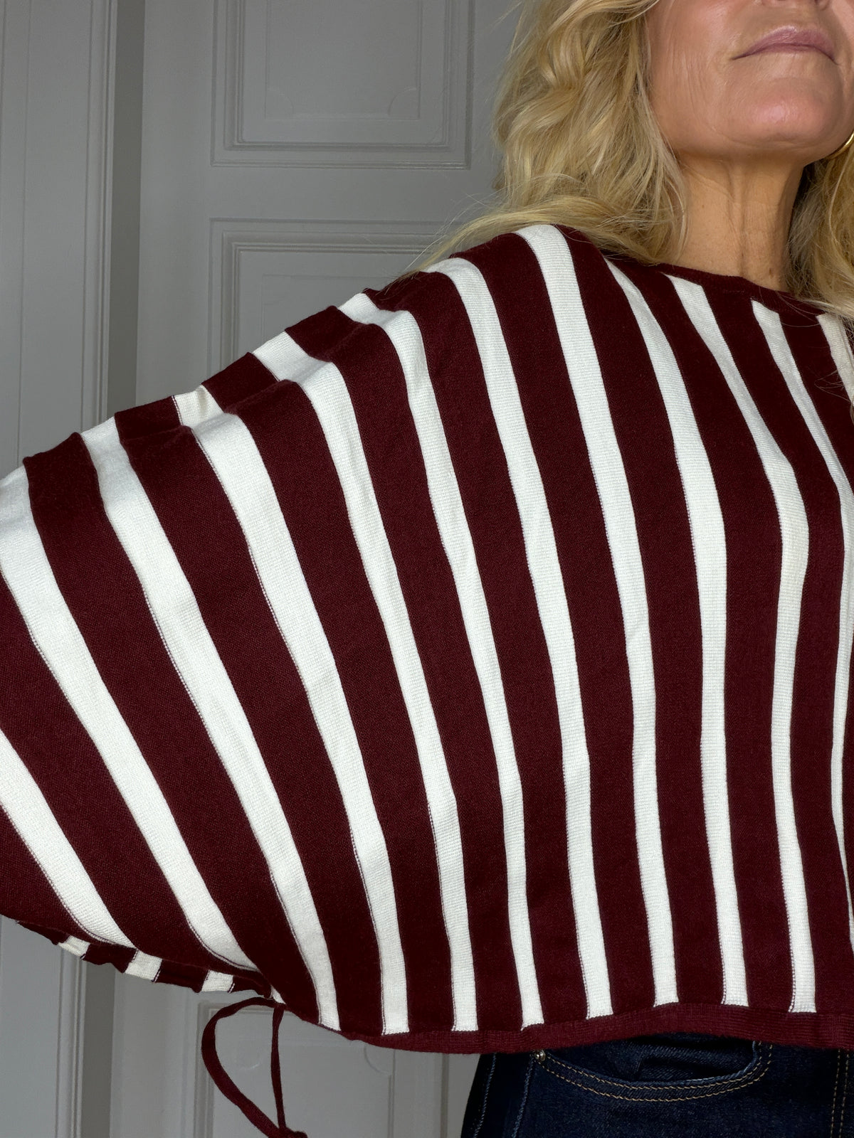 Lola Blouse Plum and creme