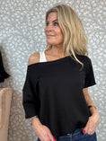 Load image into Gallery viewer, Boxy shirt with top Black
