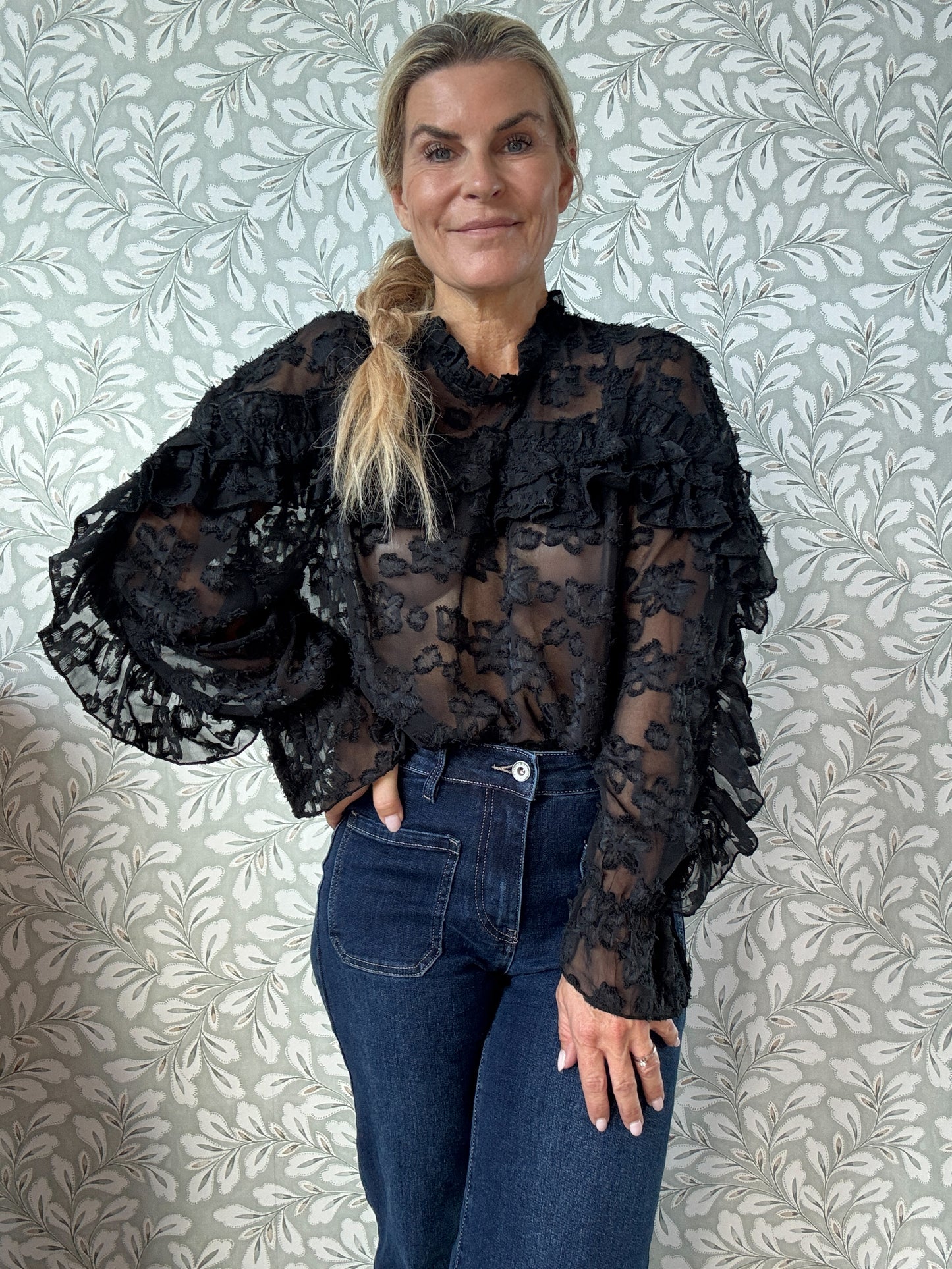 Lace Blouse Black