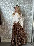Load image into Gallery viewer, Sequins Skirt Latte
