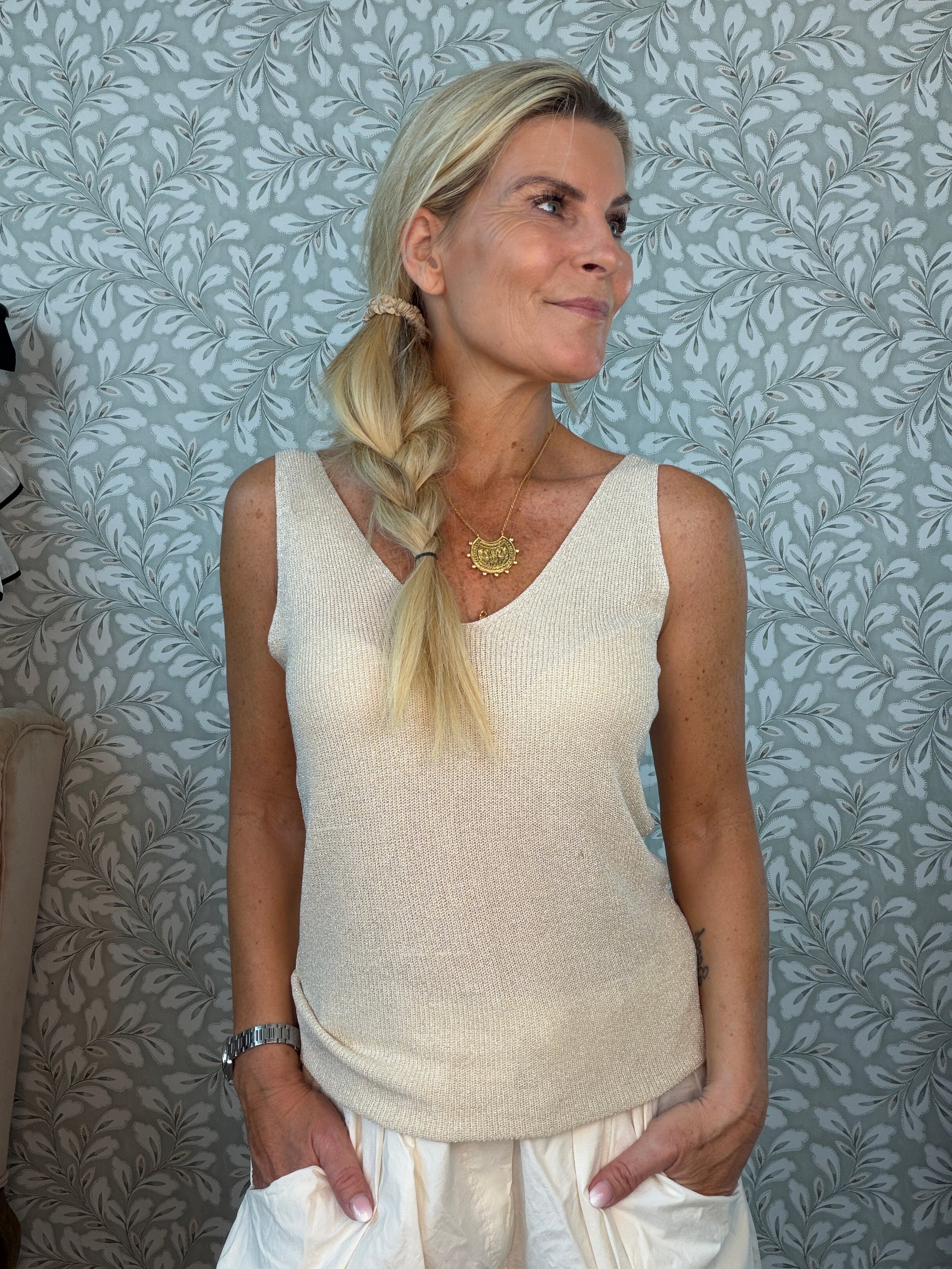 Cille top Offwhite