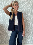 Load image into Gallery viewer, Knit Vest Blue
