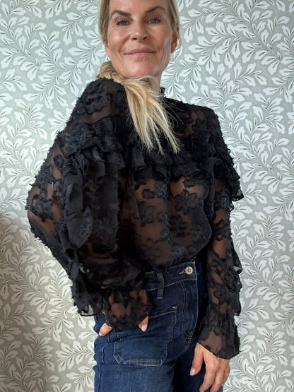 Lace Blouse Black