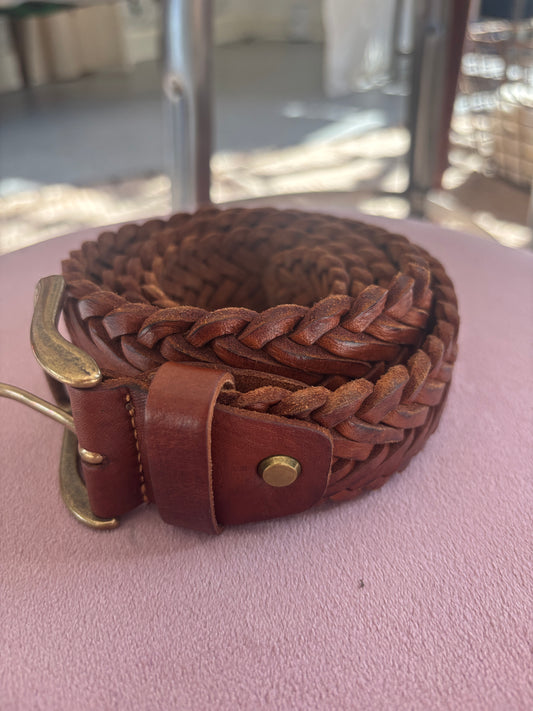 Retro Leather Belt light Brown