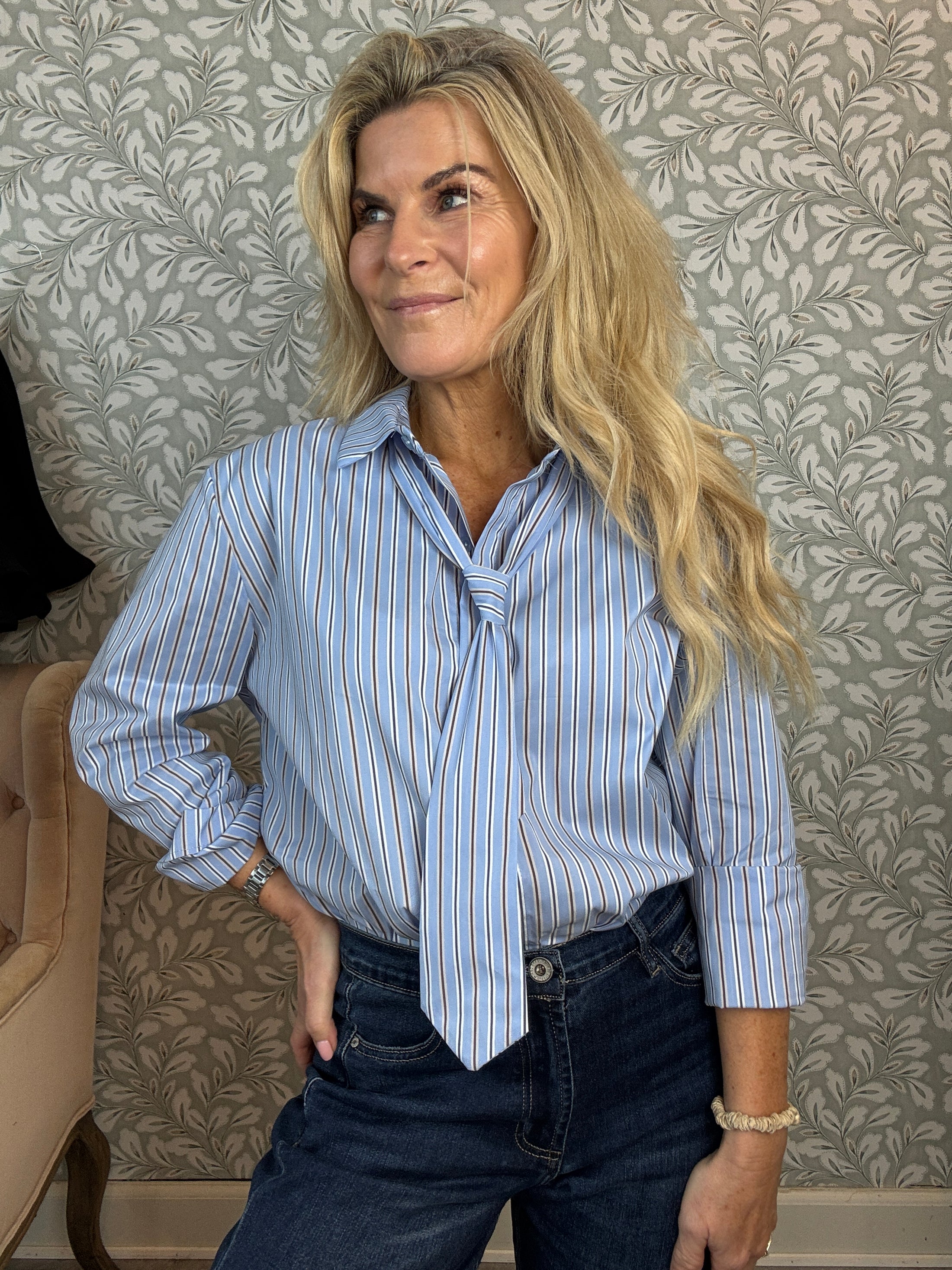 Tie Shirt Blue