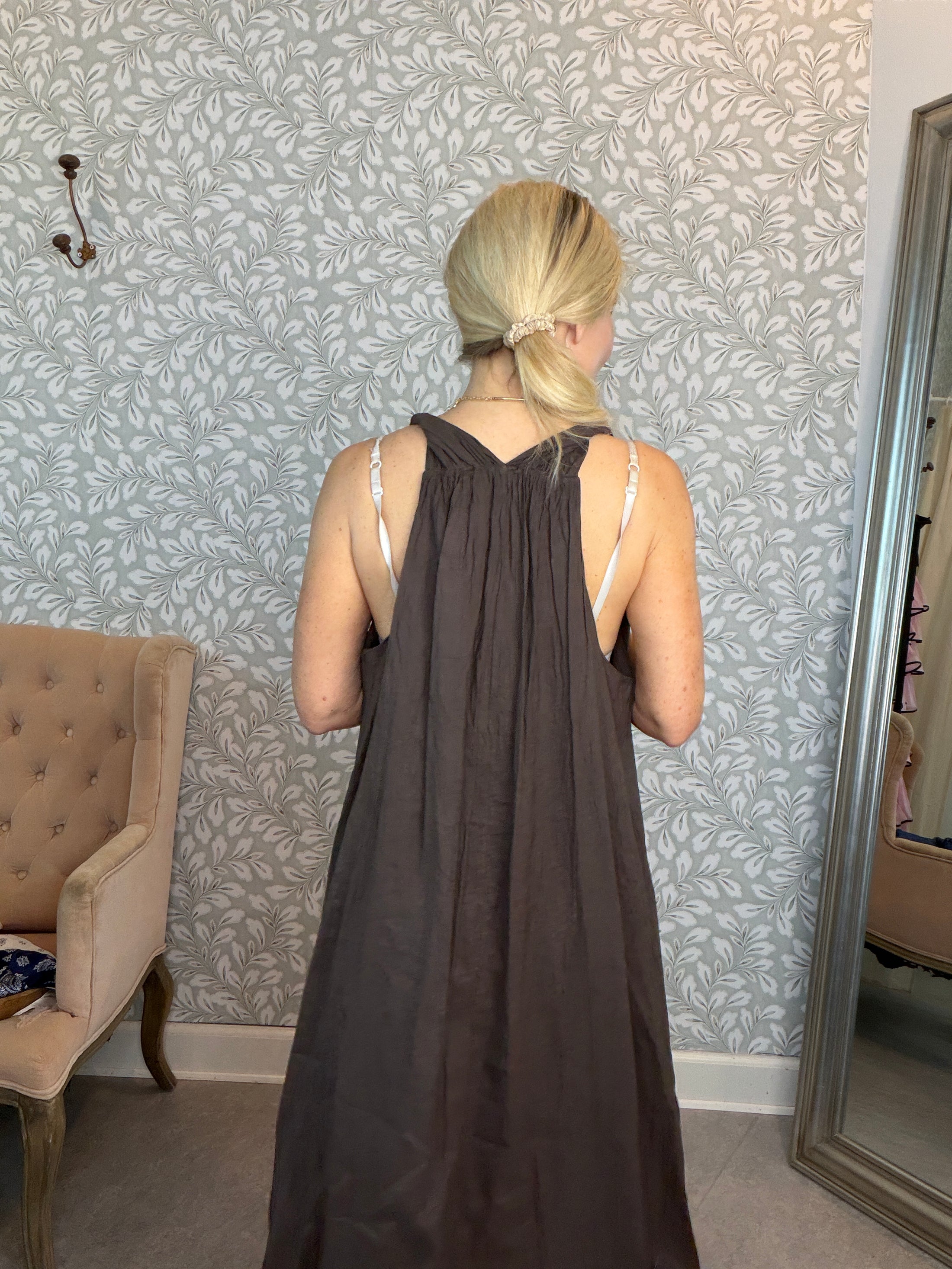 Manny maxidress chokolate