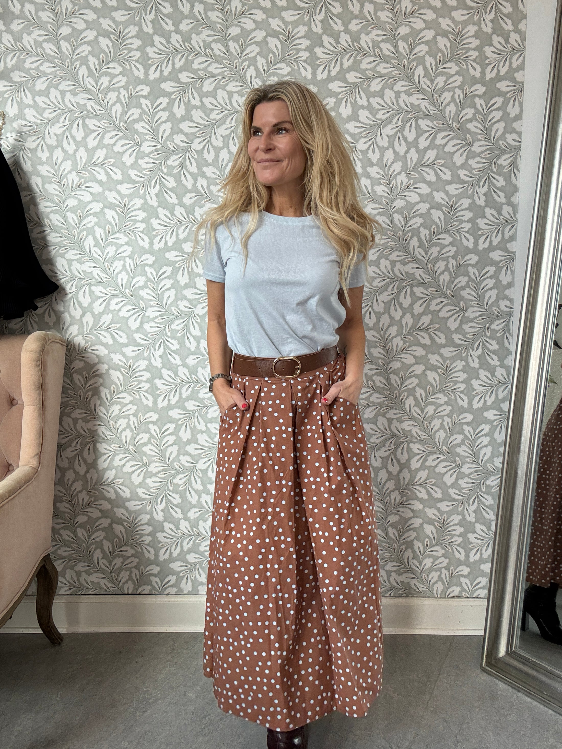 Dot skirt Blue dots