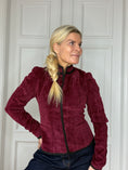 Load image into Gallery viewer, Velour jacket burgundy
