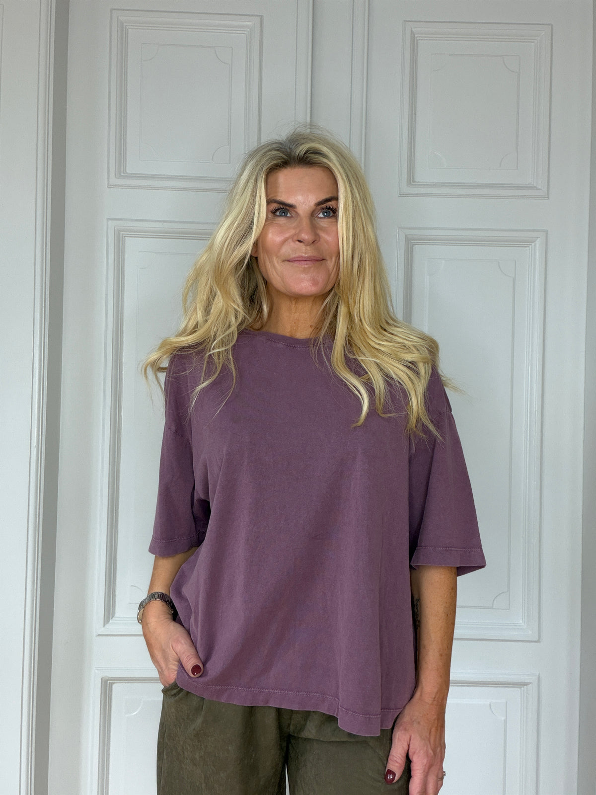 Paula t-shirt Dusty purple