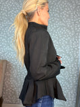 Load image into Gallery viewer, Blazer Black peplum
