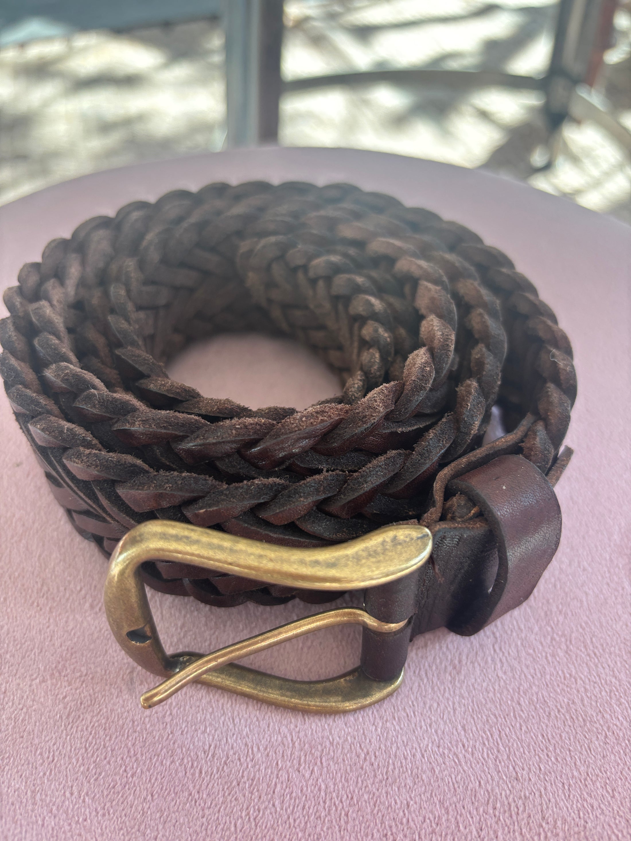Retro leatherbelt Dark Brown