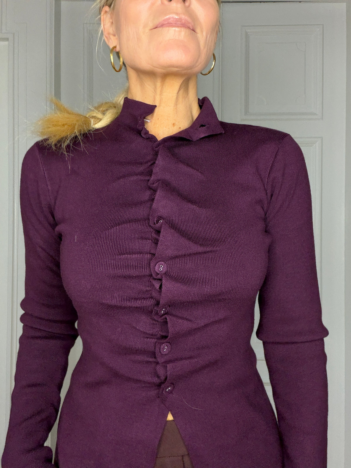Liddi cardigan plum