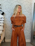Load image into Gallery viewer, Laura pants Brown with White dots

