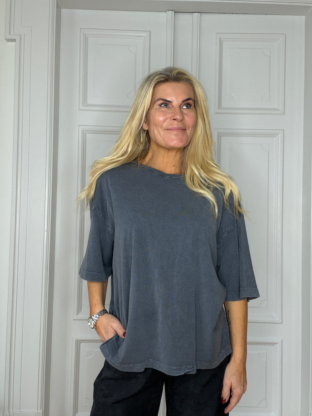 Paula t-shirt Dusty Blue