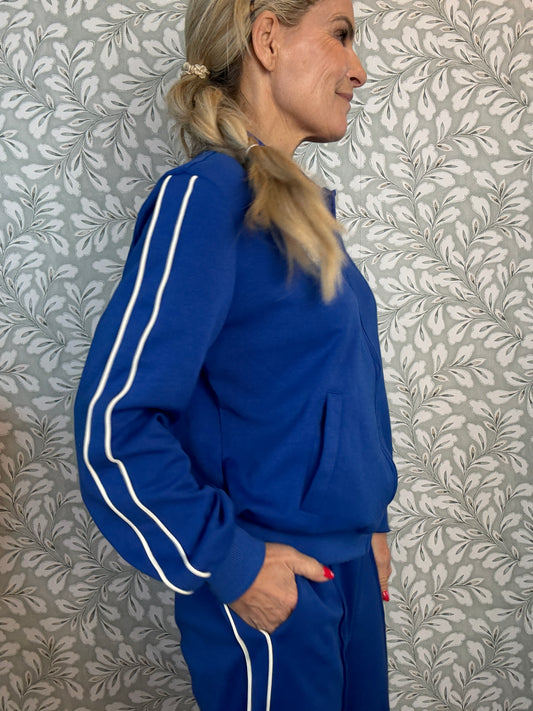 Kira zipper Blouse Blue