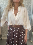 Load image into Gallery viewer, Dot Skirt Dark Brown Big dots

