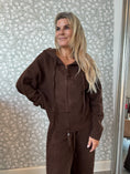 Load image into Gallery viewer, Knit hoodie Brown
