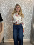Load image into Gallery viewer, Retro wide jeans Blue
