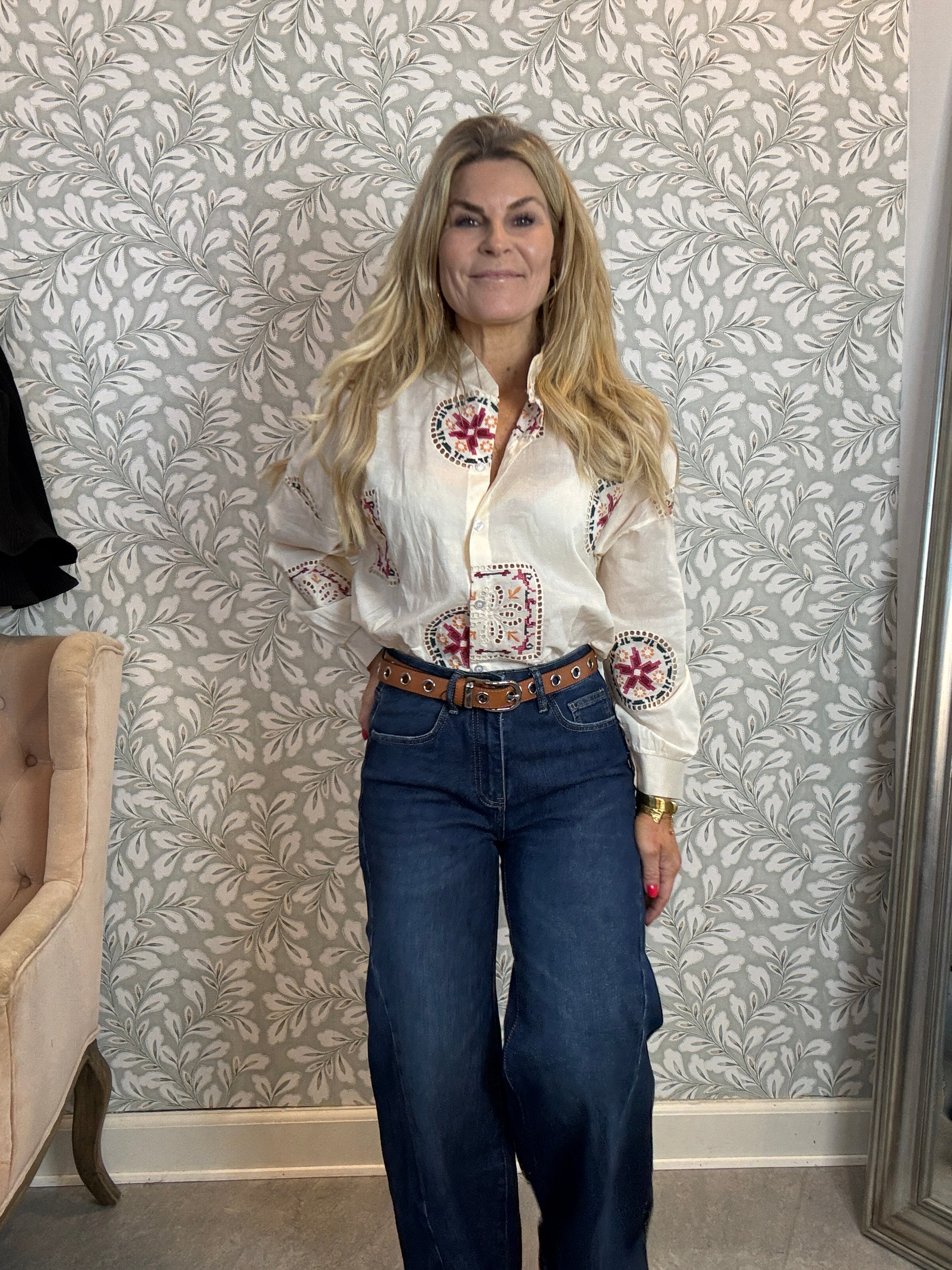 Retro wide jeans Blue