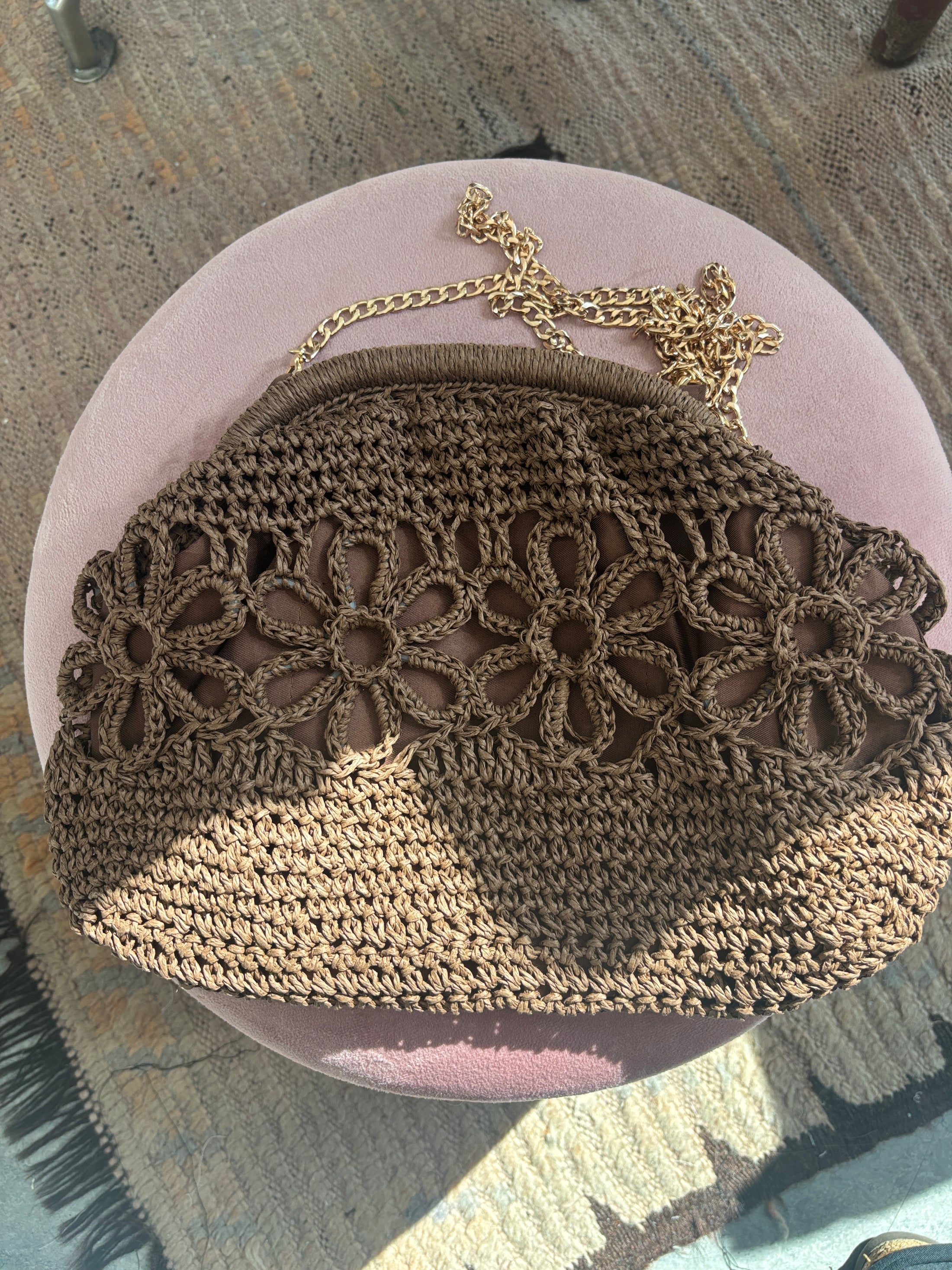 Rosa clutch/bag Brown
