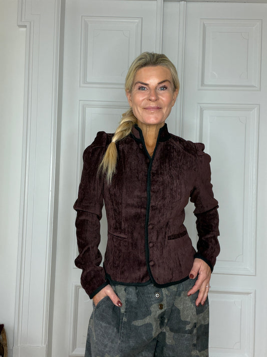 Velour jacket Brown