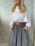Load image into Gallery viewer, Velvet Skirt Grey/blue
