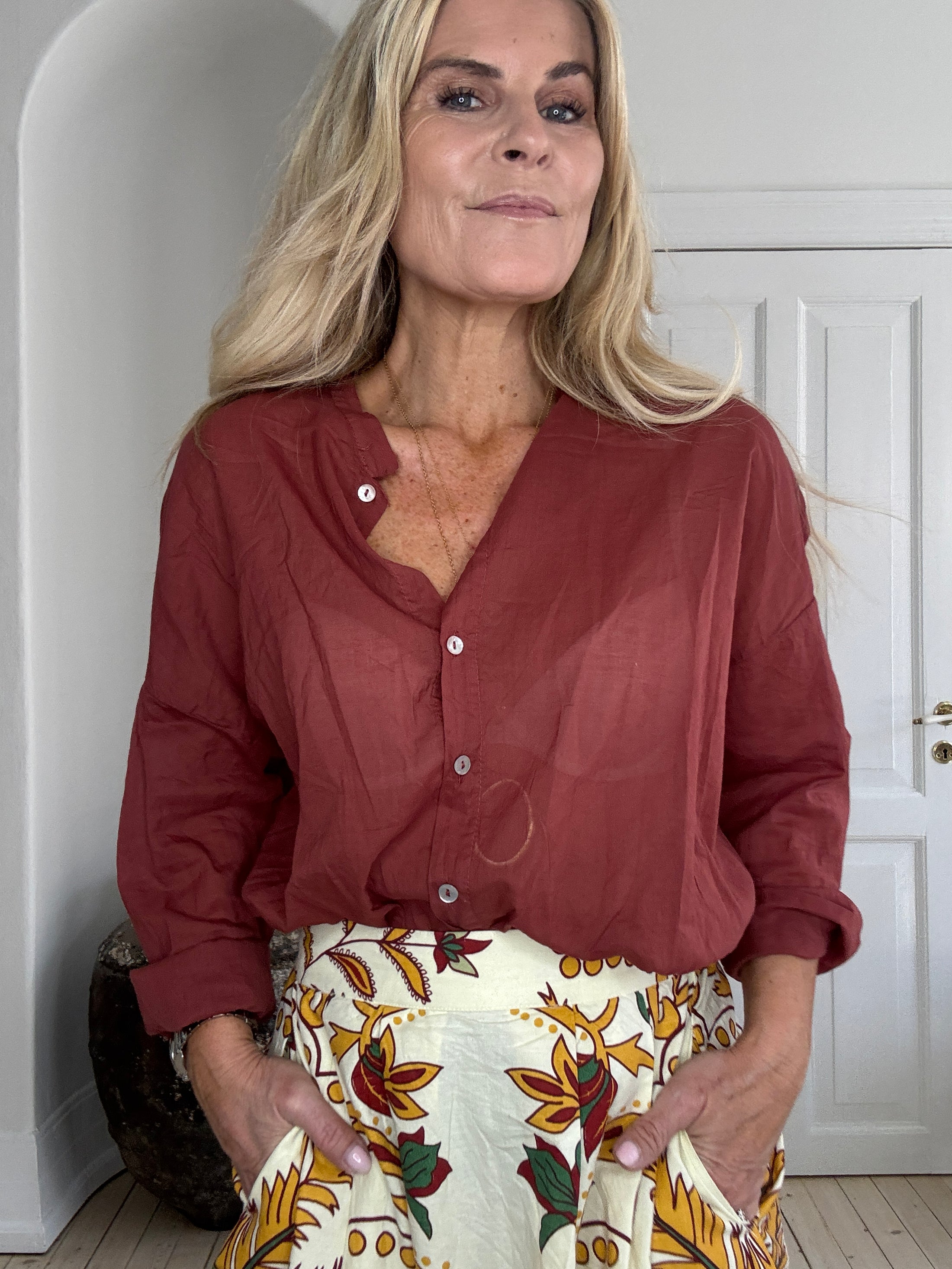 Lea shirt bordeaux