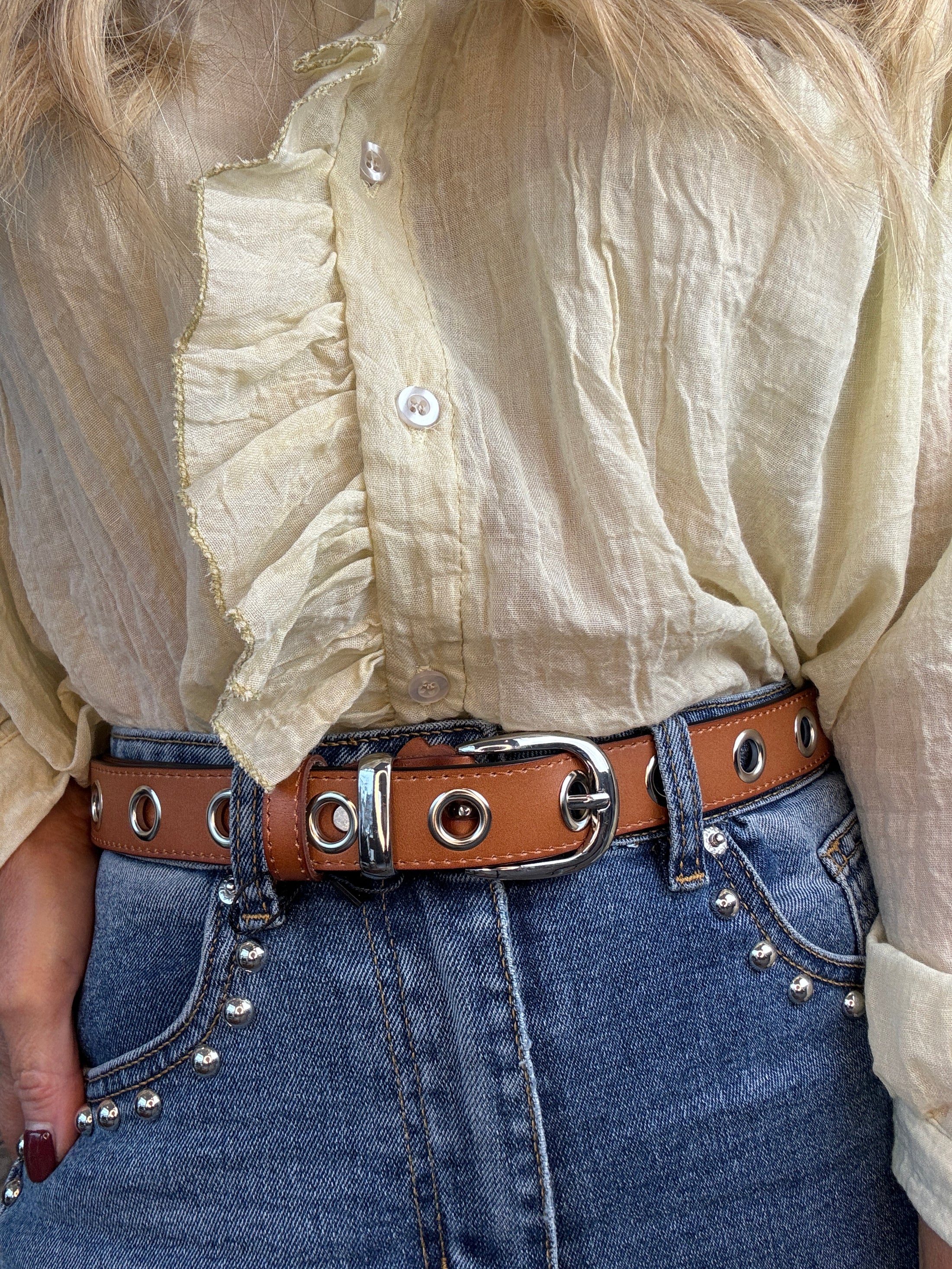 Leather Belt Camel
