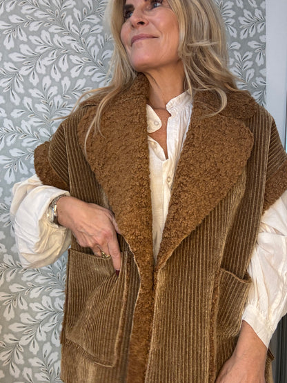 Velvet Vest Brown