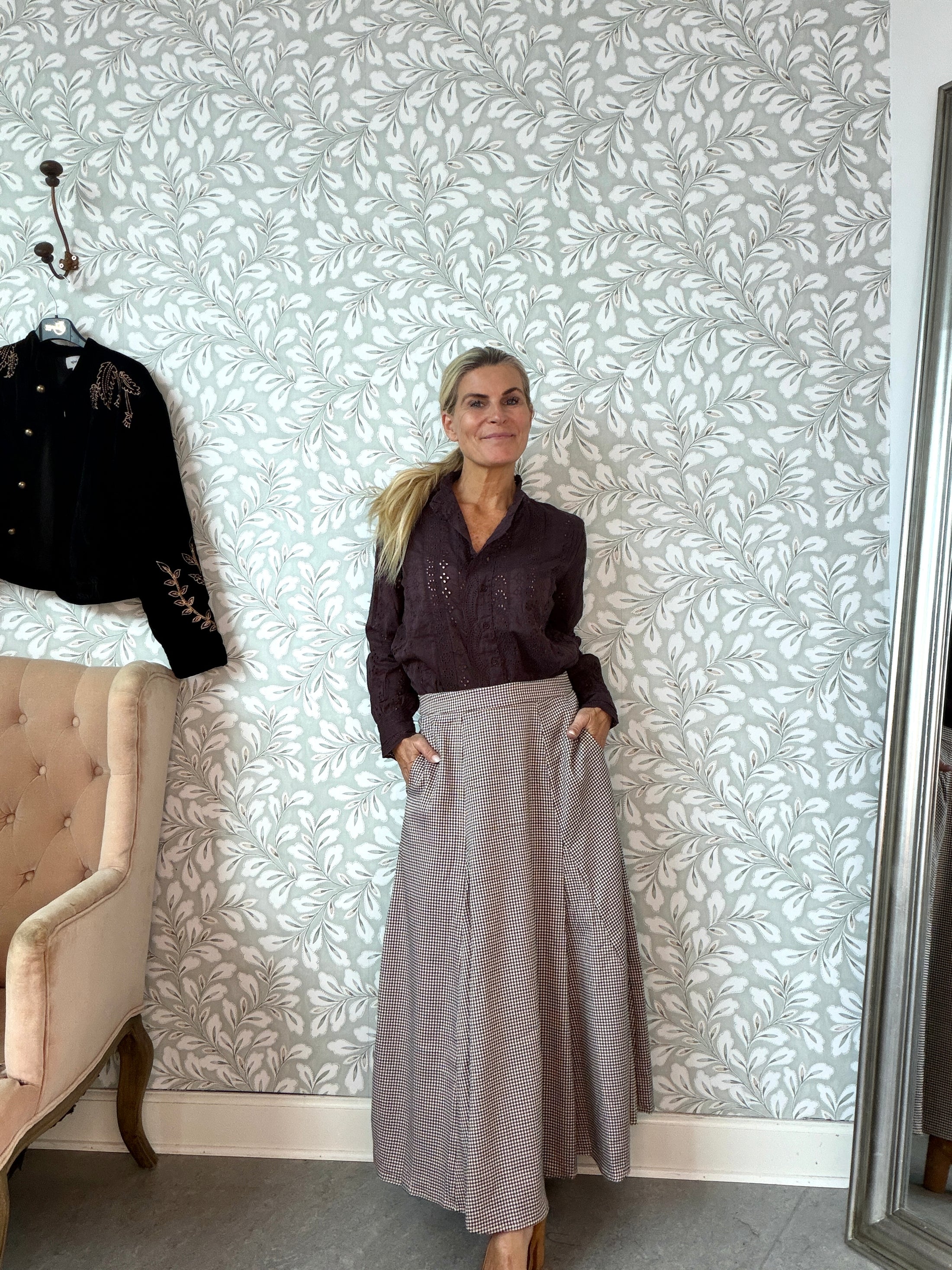 June Skirt Brown and Black
