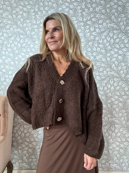 Era Cardigan Brown
