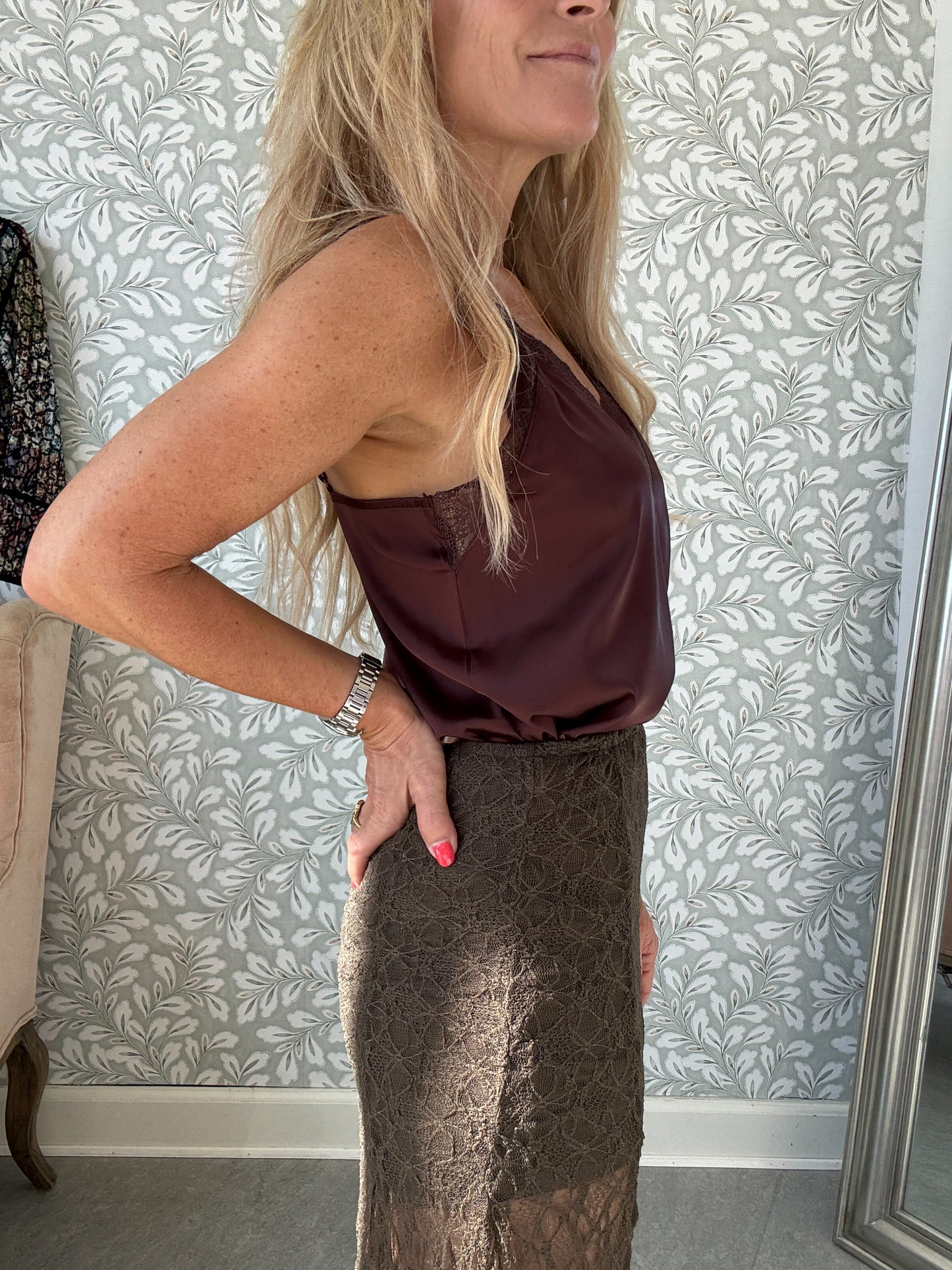 Lace Skirt Brown