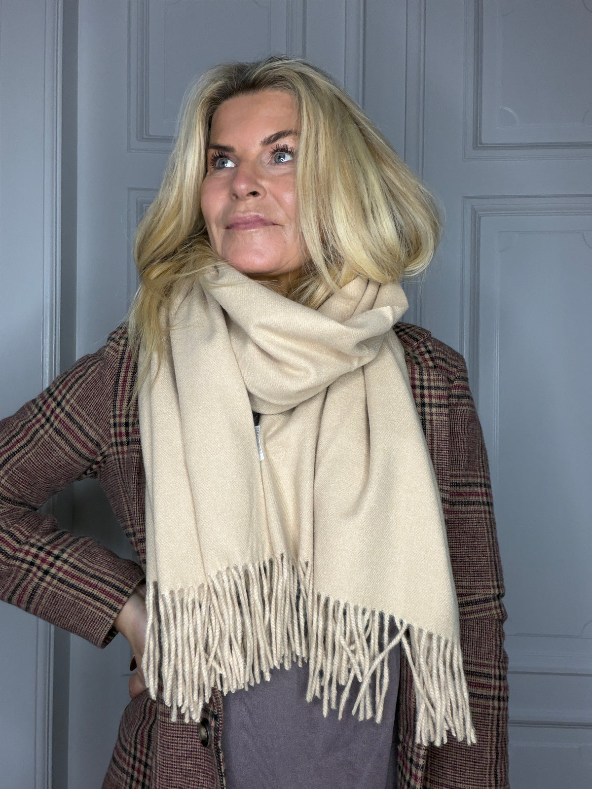 Cashmere scarf Offwhite