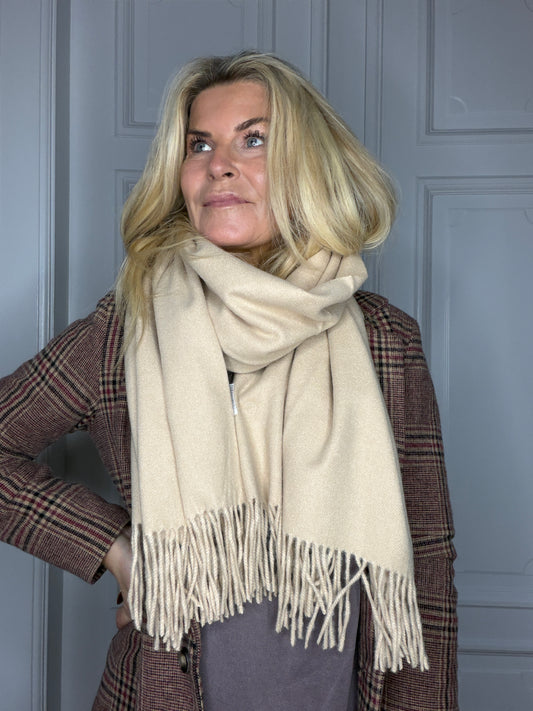 Cashmere scarf Offwhite