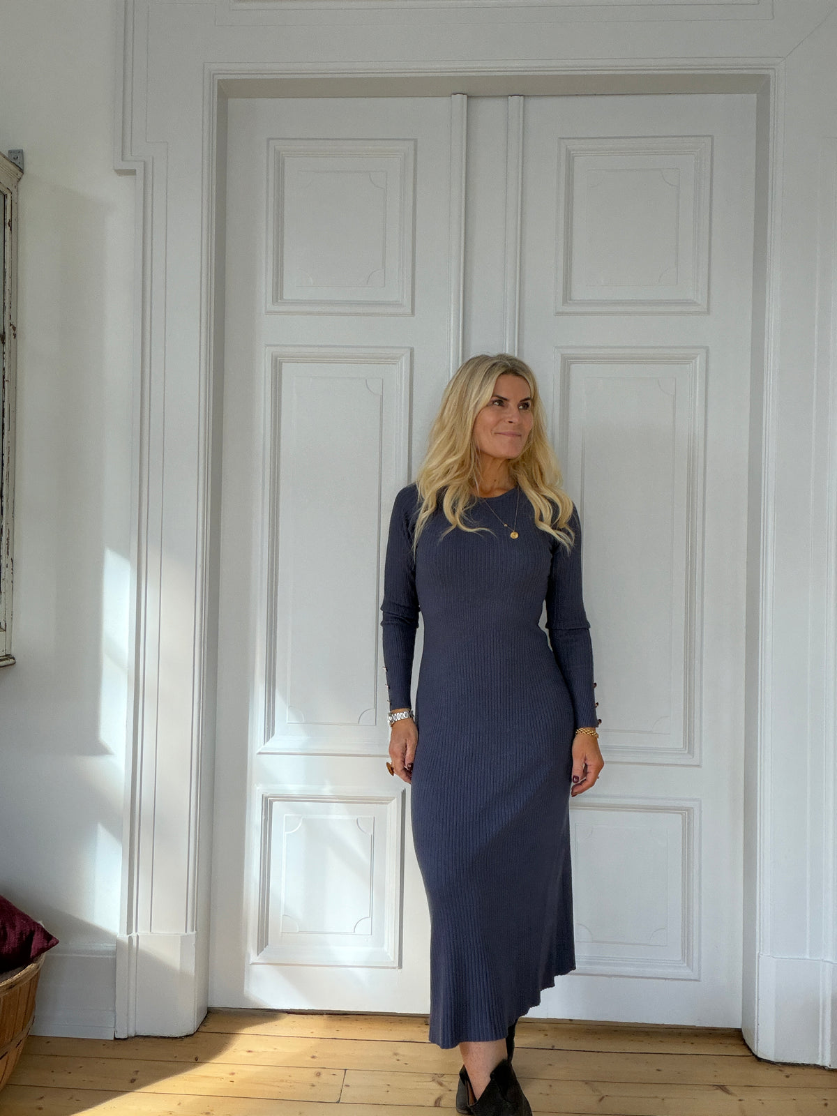 Kira dress Dusty Blue