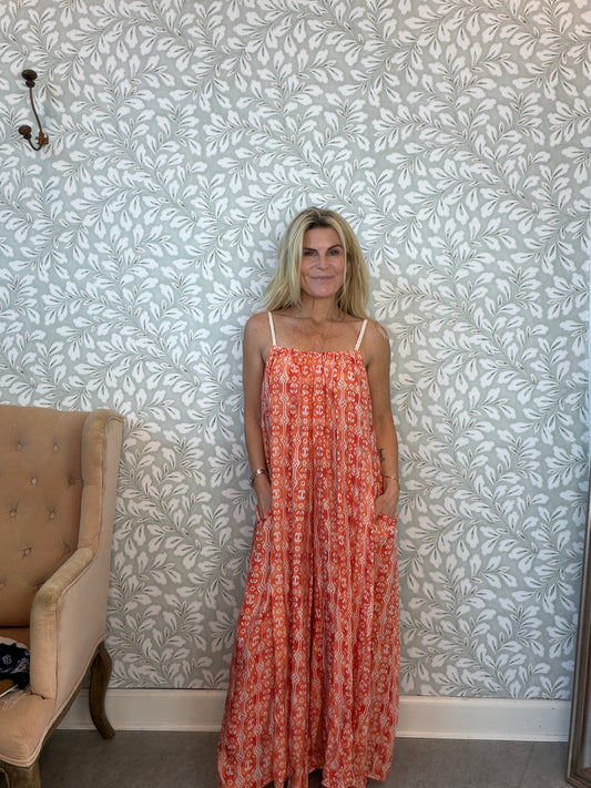 Jumpsuit coral