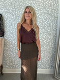 Load image into Gallery viewer, Lace Skirt Brown

