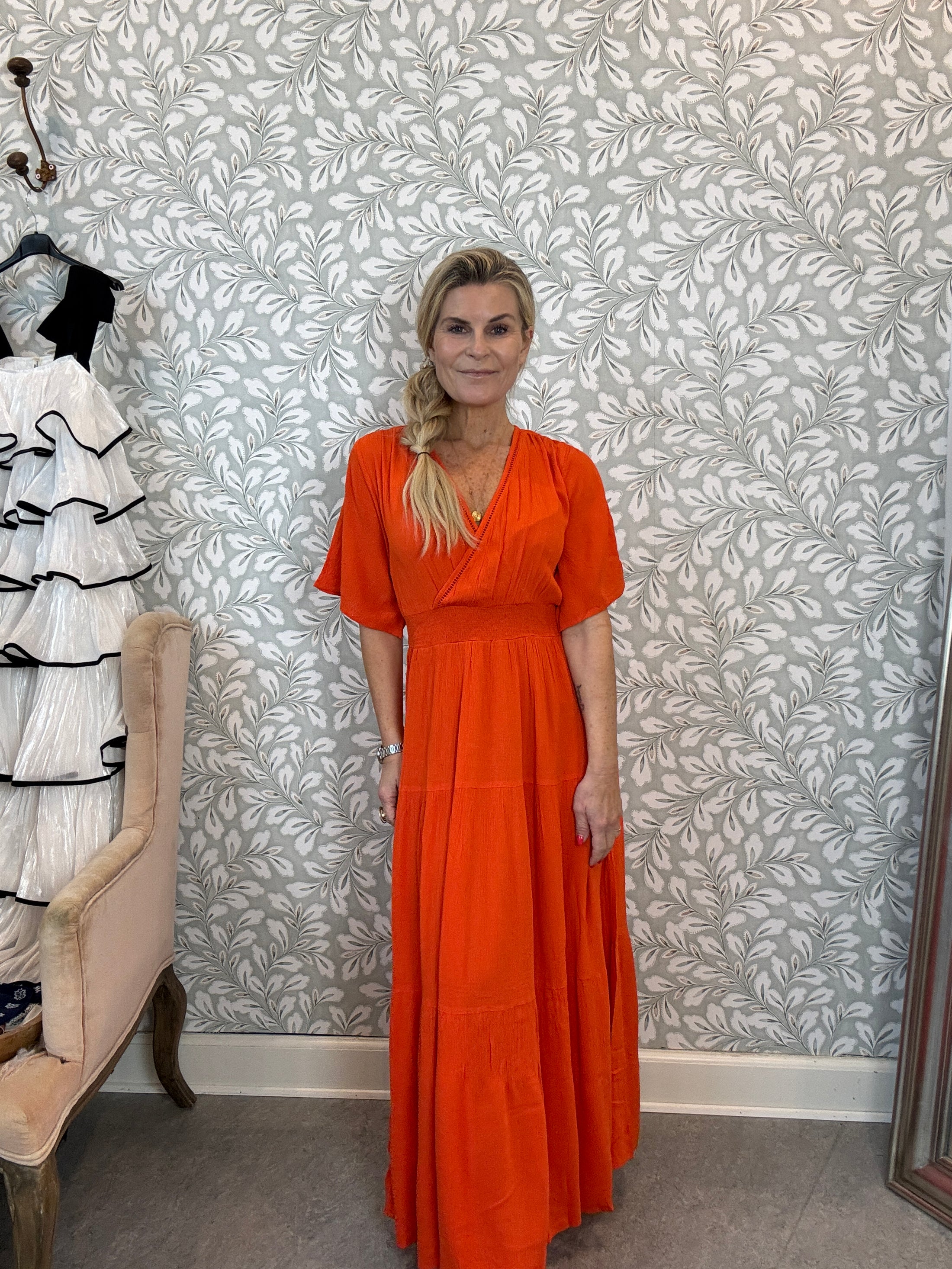 Uncha dress coral