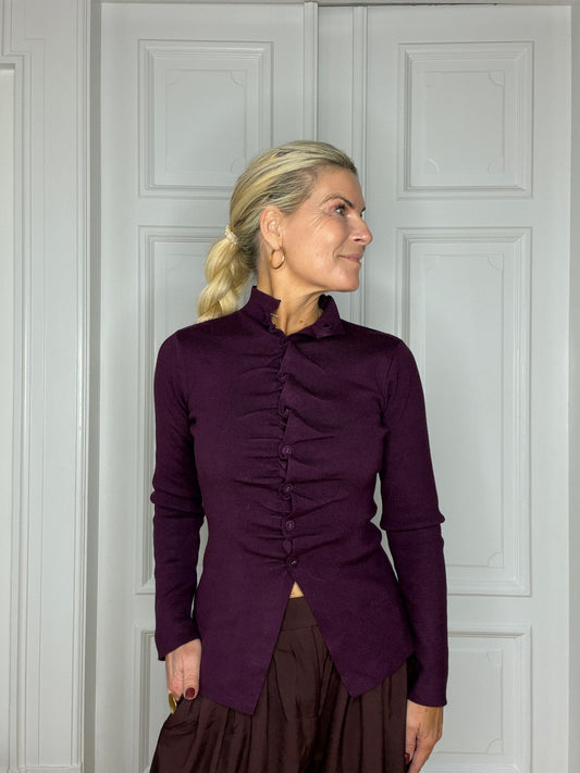 Liddi cardigan plum
