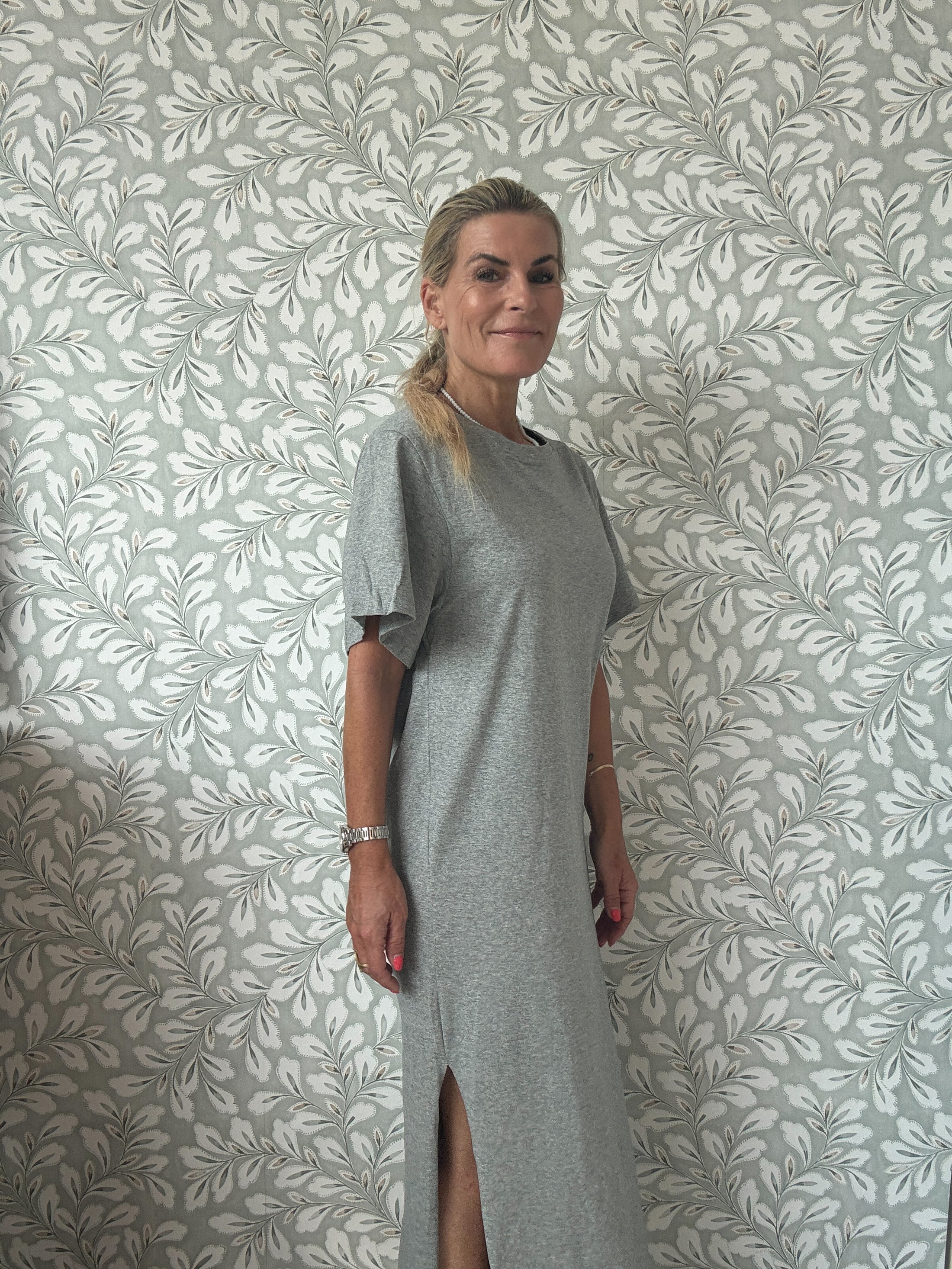 Tee Dress Grey Melange