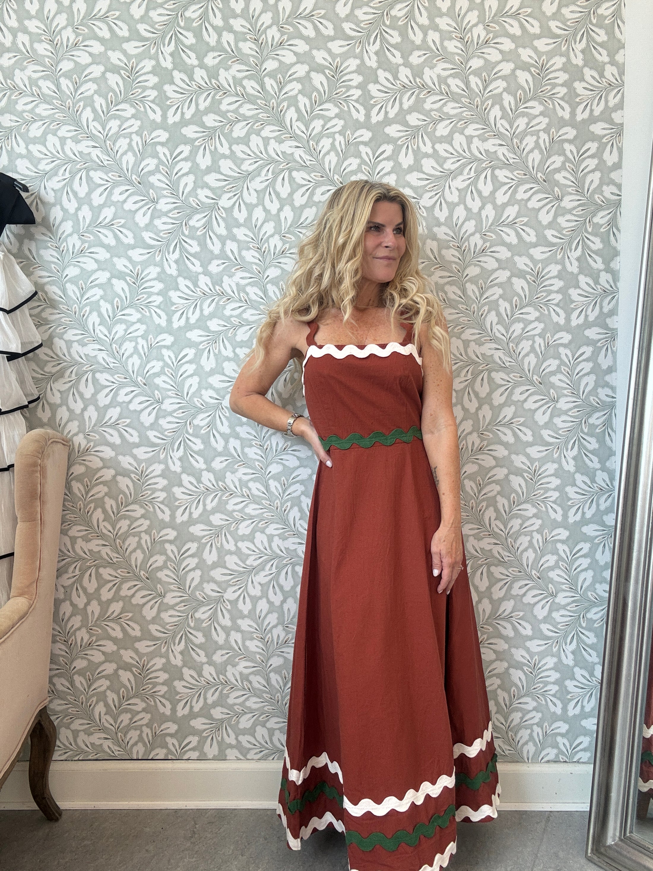Tess dress Brown