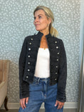 Load image into Gallery viewer, Denim milijakke short Black

