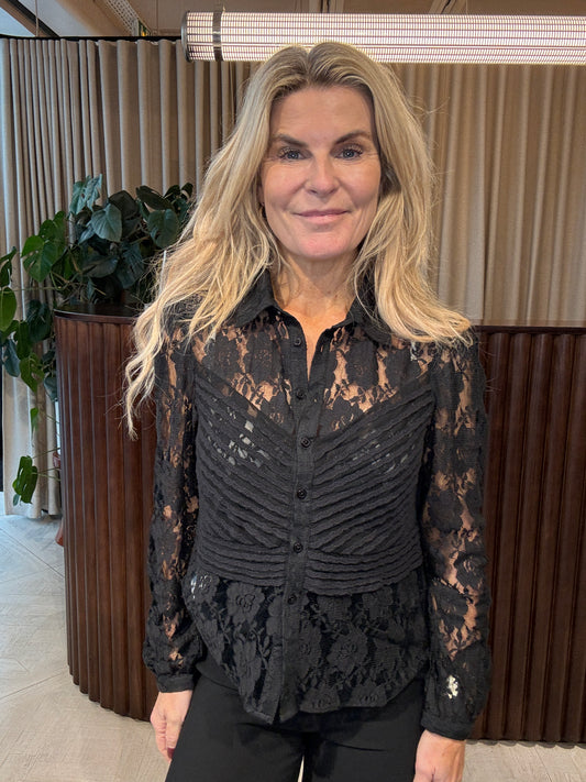 Lace Shirt Black