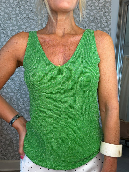 Cille top spring green