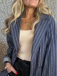 Load image into Gallery viewer, Striped blazer Blue
