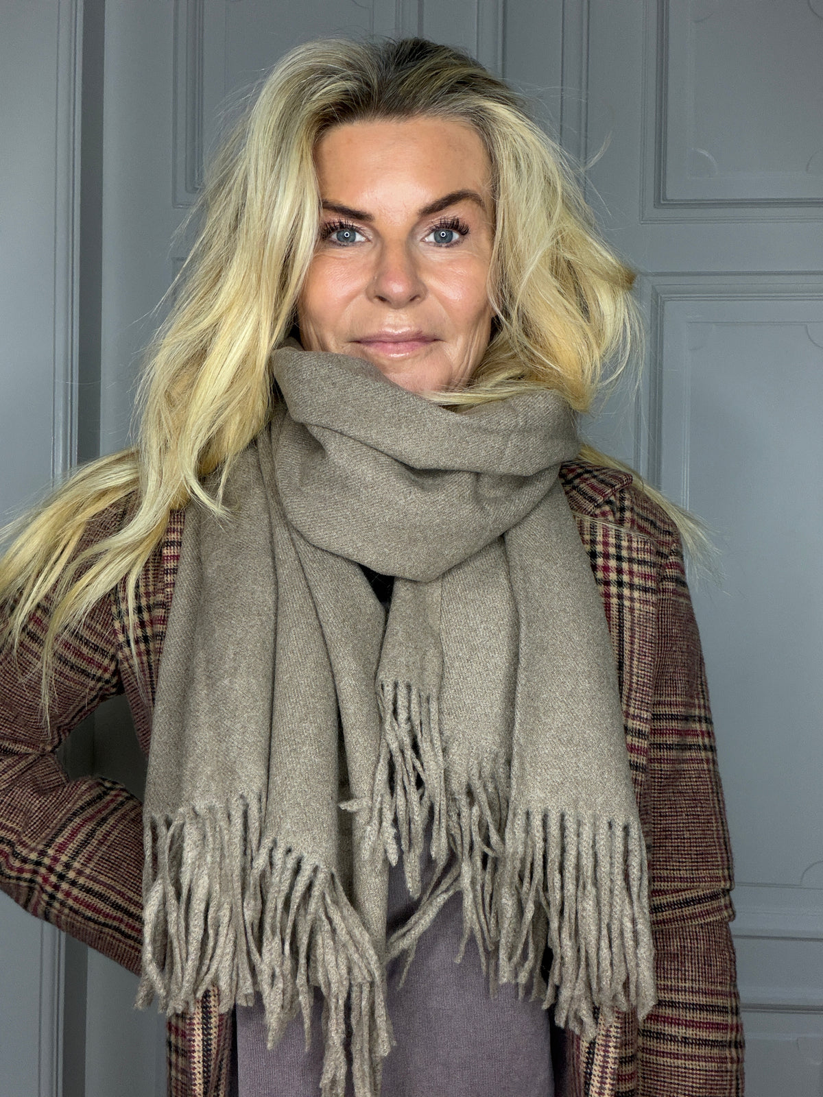 Cashmere Scarf latte