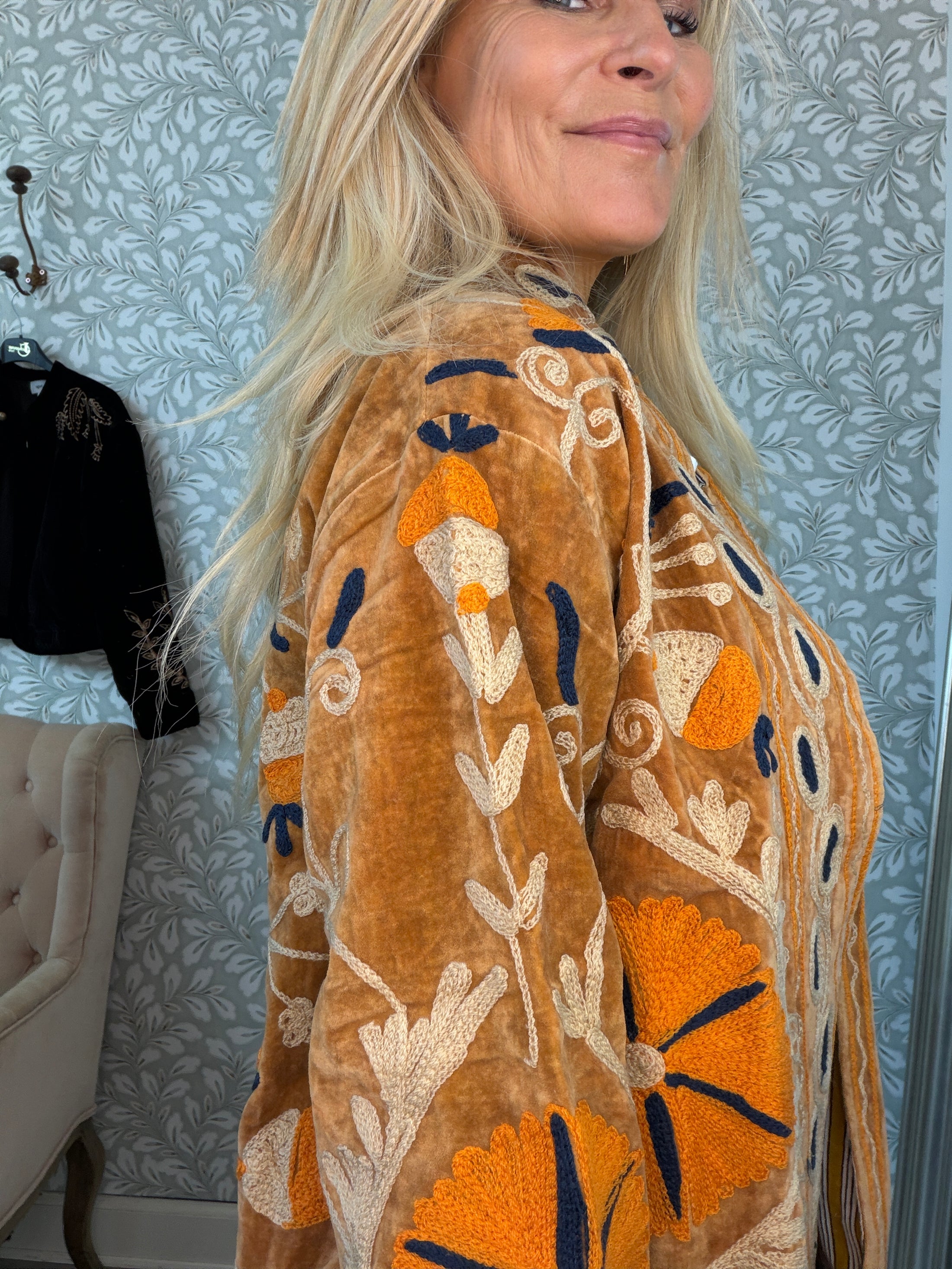 Unika velourcoat Brown